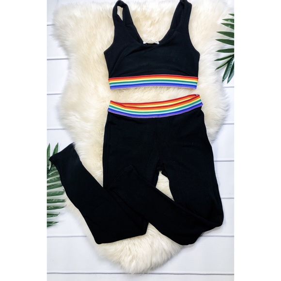 Rainbow Stripe 2 Piece Set - Picture 2 of 9